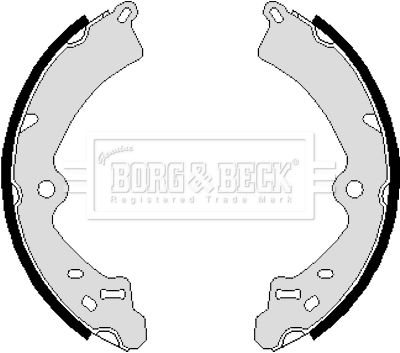 BORG & BECK Комплект тормозных колодок BBS6062
